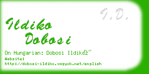 ildiko dobosi business card